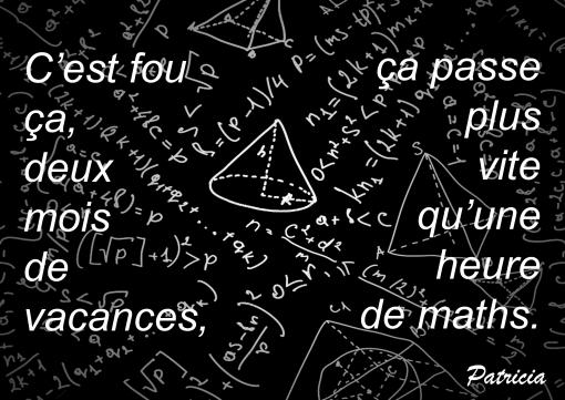 Une heure de maths...