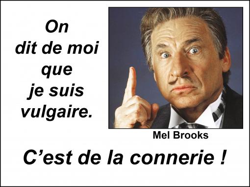 Vulgaire, moi !...